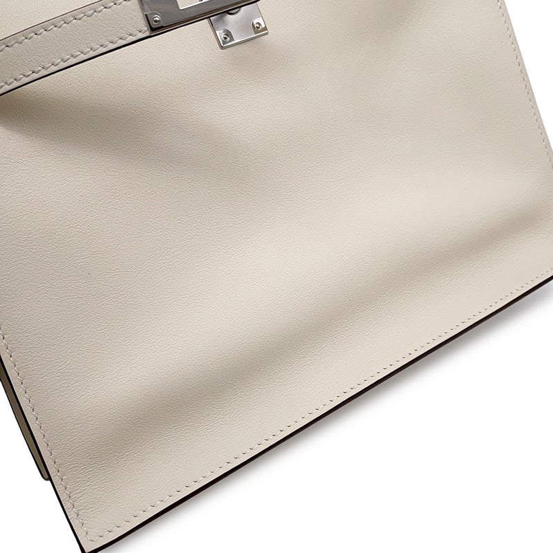 エルメス ショルダーバッグ ケリーダンス2  ナタ/シルバー金具 スイフト B刻印 クラッチバッグ