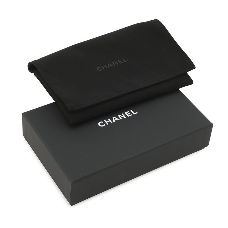 シャネル 二つ折り財布 マトラッセ ココマーク スモールウォレット キャビアスキン AP4652 CHANEL 黒