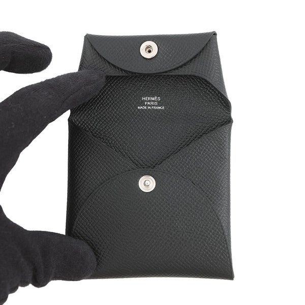 エルメス コインケース バスティア ブラック エプソン B刻印 HERMES 小銭入れ 黒