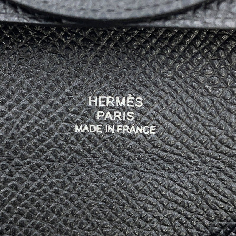 エルメス コインケース バスティア ブラック エプソン B刻印 HERMES 小銭入れ 黒
