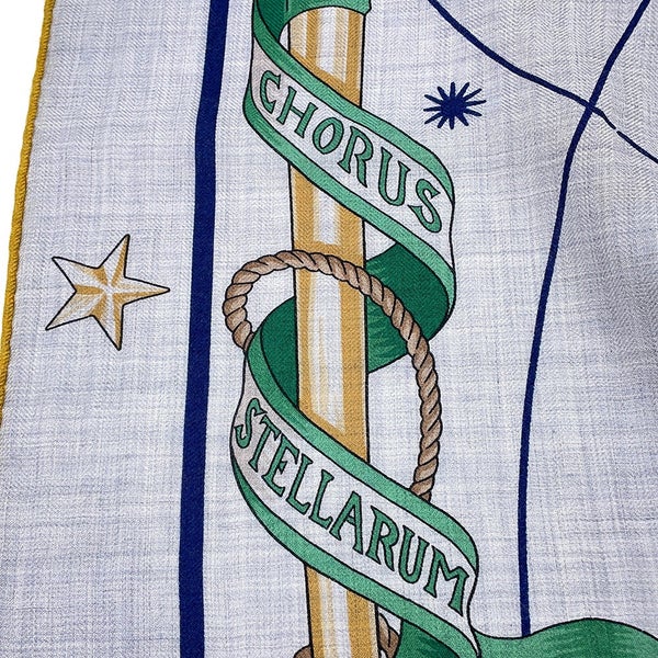 エルメス スカーフ カレ140 カレジェアン コーラス・ステラルム CHORUS STELLARUM カシミヤ シルク HERMES 2025年春夏