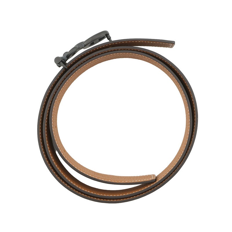 エルメス ベルト ヨッティング32 ブラック/ゴールド/ブラック金具 ボックスカーフ/エプソン サイズ95 K刻印 メンズ 黒