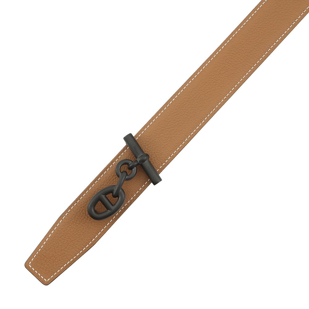 エルメス ベルト ヨッティング32 ブラック/ゴールド/ブラック金具 ボックスカーフ/エプソン サイズ95 K刻印 メンズ 黒 エルメス ベルト ヨッティング32 ブラック/ゴールド/ブラック金具