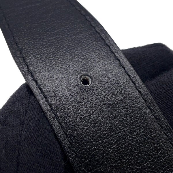 エルメス ベルト ヨッティング32 ブラック/ゴールド/ブラック金具 ボックスカーフ/エプソン サイズ95 K刻印 メンズ 黒