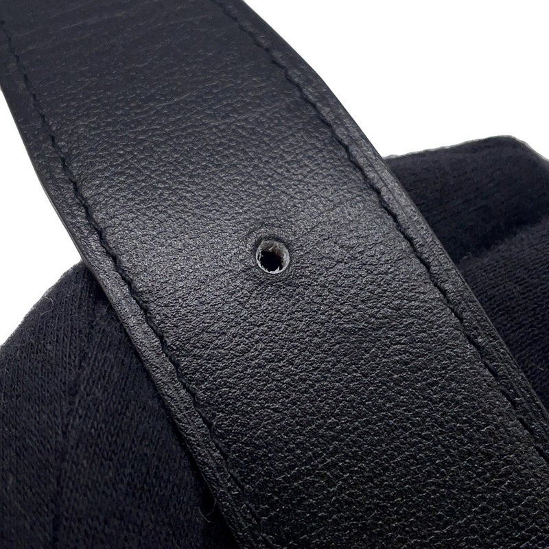 エルメス ベルト ヨッティング32 ブラック/ゴールド/ブラック金具 ボックスカーフ/エプソン サイズ95 K刻印 メンズ 黒