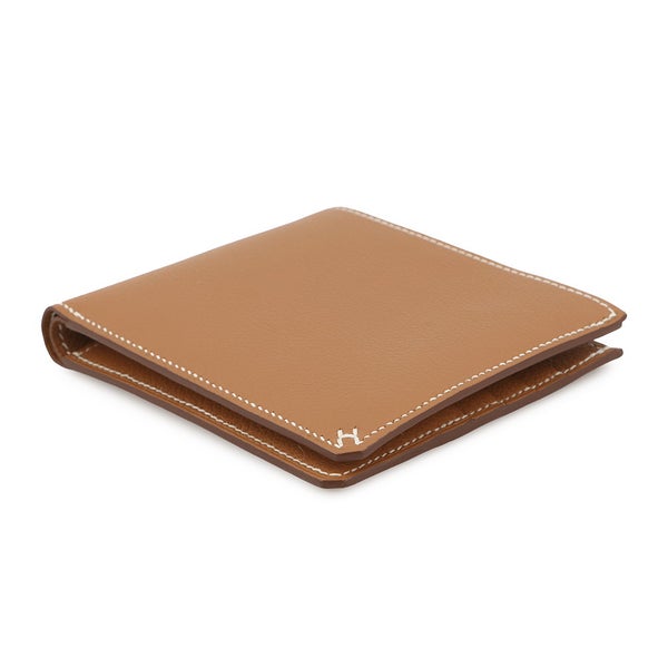 エルメス 二つ折り財布 Hセリエ コンパクト ゴールド/シルバー金具 エバーカラー W刻印 HERMES
