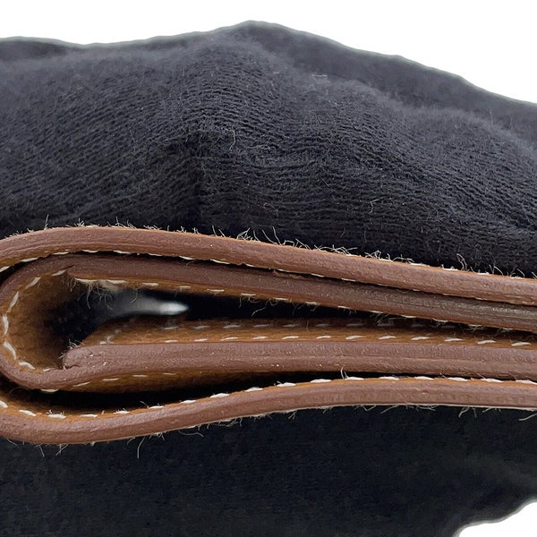 エルメス 二つ折り財布 Hセリエ コンパクト ゴールド/シルバー金具 エバーカラー W刻印 HERMES