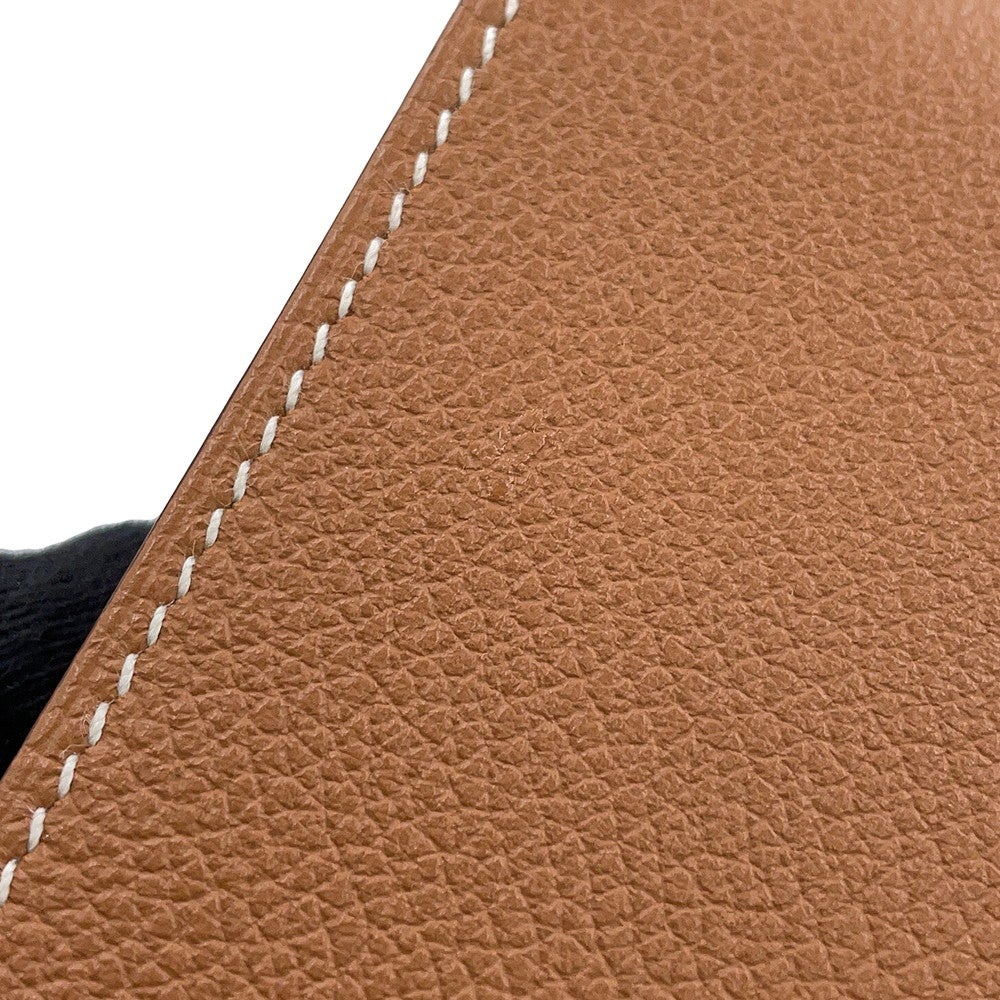 エルメス 二つ折り財布 Hセリエ コンパクト ゴールド/シルバー金具