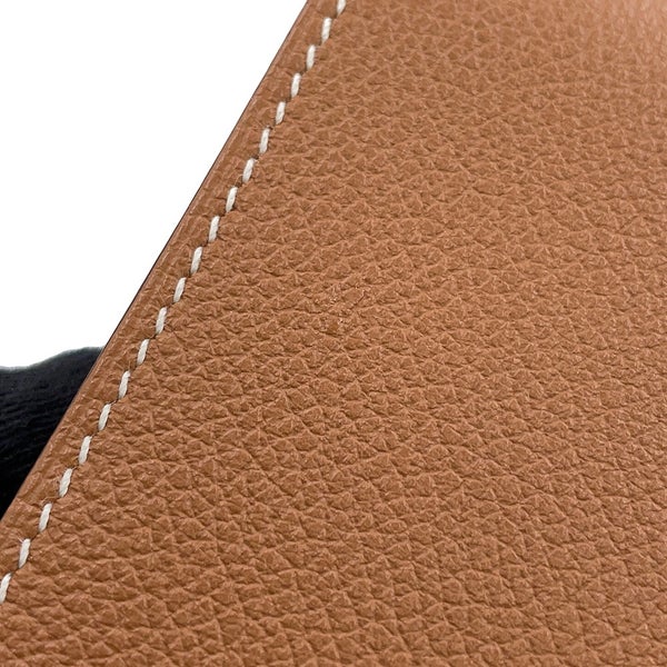 エルメス 二つ折り財布 Hセリエ コンパクト ゴールド/シルバー金具 エバーカラー W刻印 HERMES