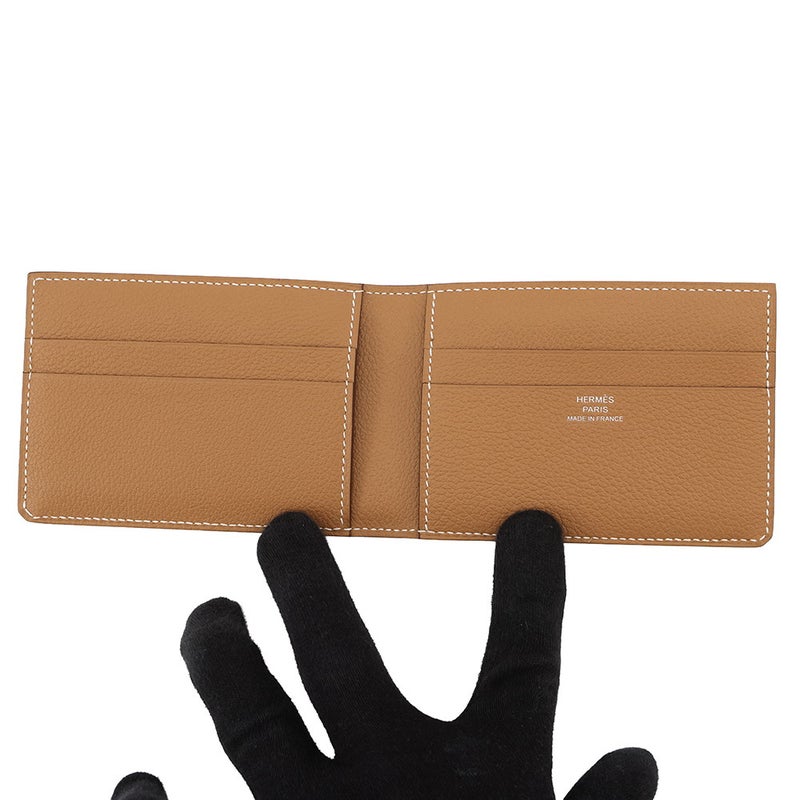 エルメス カードケース Hセリエ オリゾンタル ゴールド エバーカラー W刻印 HERMES 名刺入れ