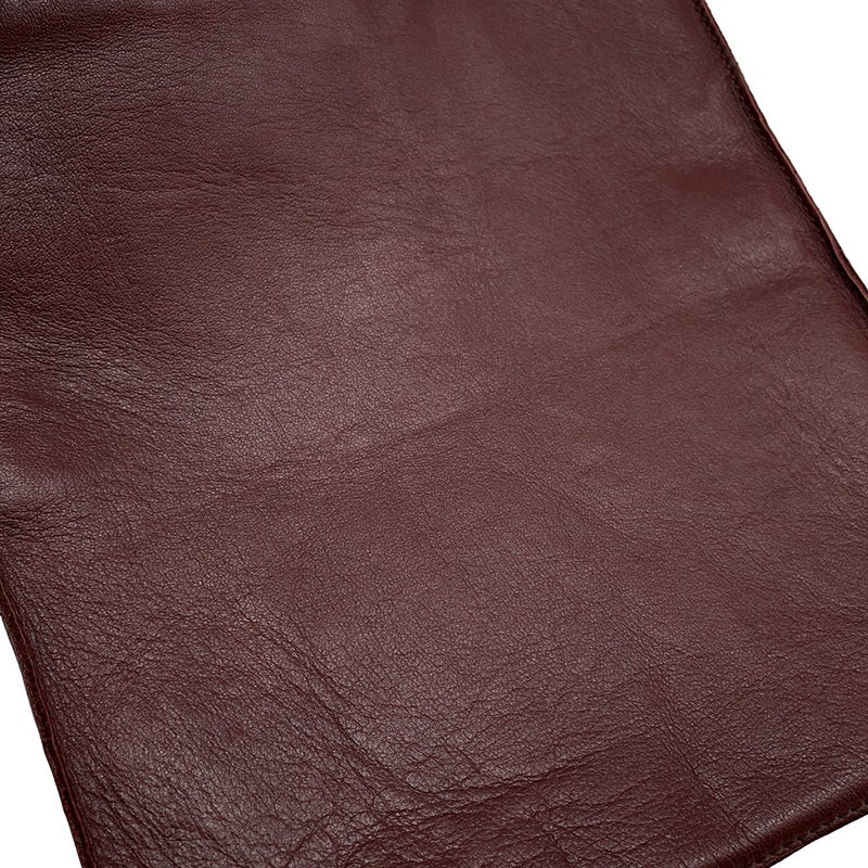 エルメス ショルダーバッグ トゥドゥ ボルドー/シルバー金具 レザー HERMES バッグ