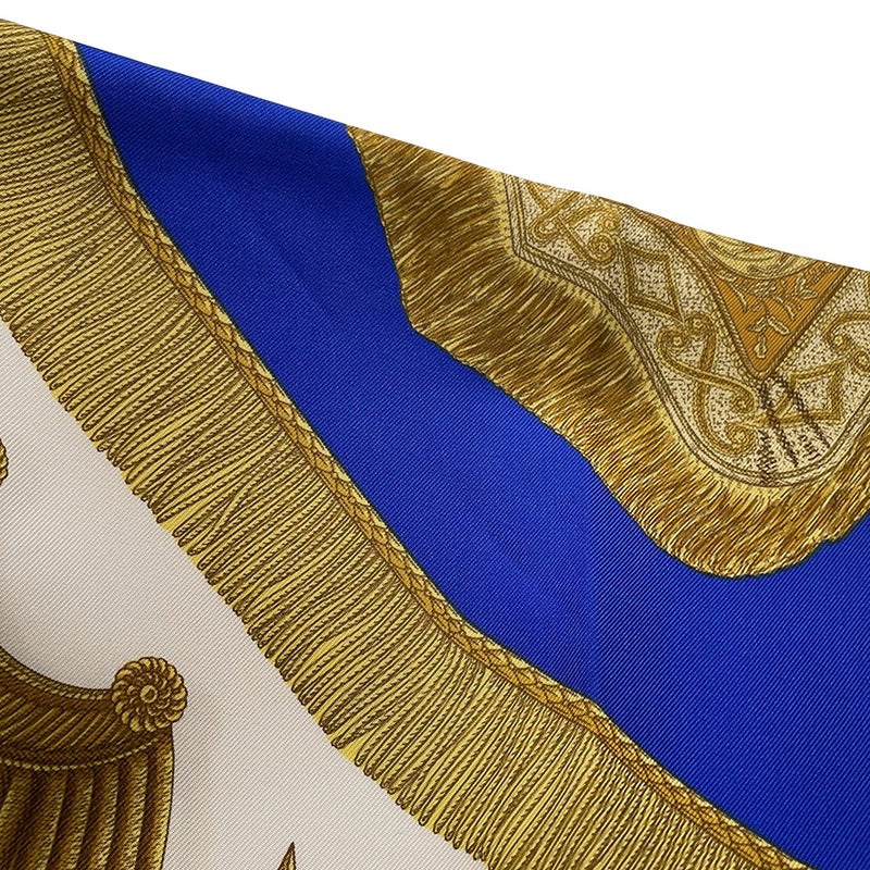 エルメス スカーフ カレ90 サーベル飾り袋 Poste et Cavalerie シルク HERMES スカーフ