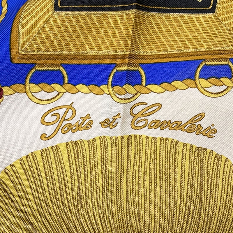 エルメス スカーフ カレ90 サーベル飾り袋 Poste et Cavalerie シルク HERMES スカーフ