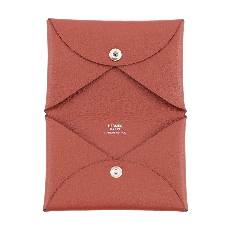 エルメス カードケース カルヴィ ブリック エバーカラー B刻印 名刺入れ