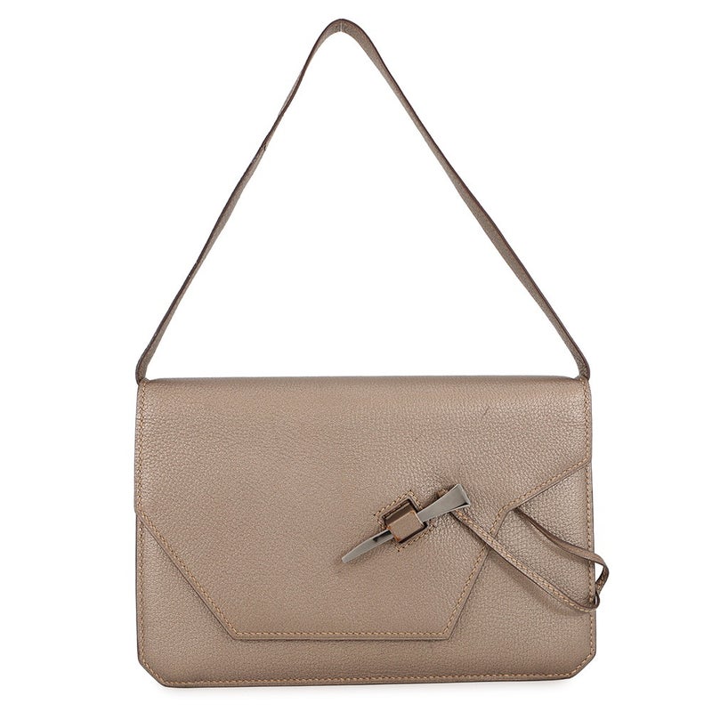 エルメス ショルダーバッグ エンベローブ ゴールド/シルバー金具 シェブルミゾル □I刻印 HERMES バッグ