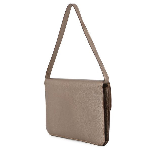 エルメス ショルダーバッグ エンベローブ ゴールド/シルバー金具 シェブルミゾル □I刻印 HERMES バッグ