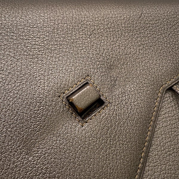 エルメス ショルダーバッグ エンベローブ ゴールド/シルバー金具 シェブルミゾル □I刻印 HERMES バッグ