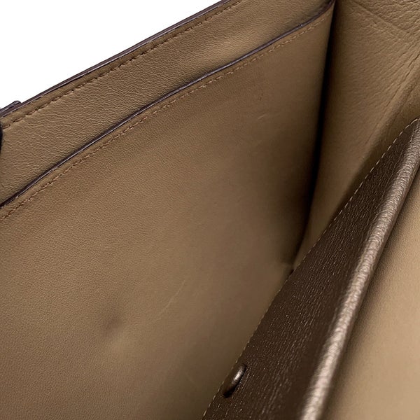 エルメス ショルダーバッグ エンベローブ ゴールド/シルバー金具 シェブルミゾル □I刻印 HERMES バッグ