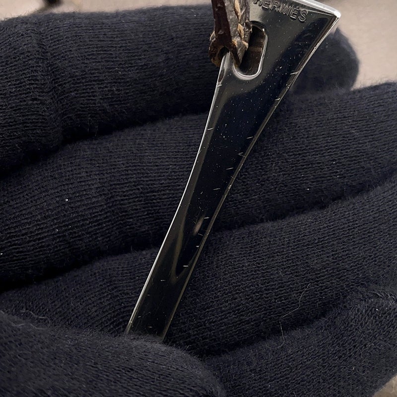 エルメス ショルダーバッグ エンベローブ ゴールド/シルバー金具 シェブルミゾル □I刻印 HERMES バッグ