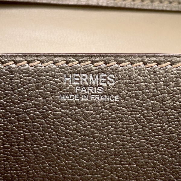エルメス ショルダーバッグ エンベローブ ゴールド/シルバー金具 シェブルミゾル □I刻印 HERMES バッグ