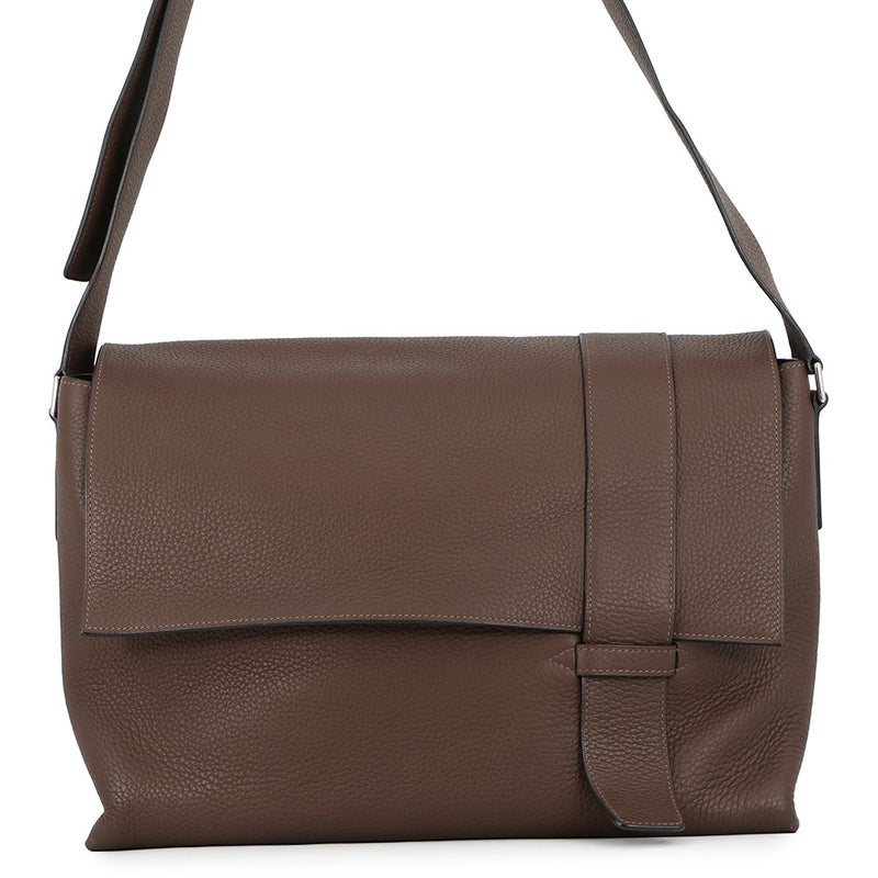 エルメス ショルダーバッグ サック アルフレッド トープ/シルバー金具 トリヨンクレマンス R刻印