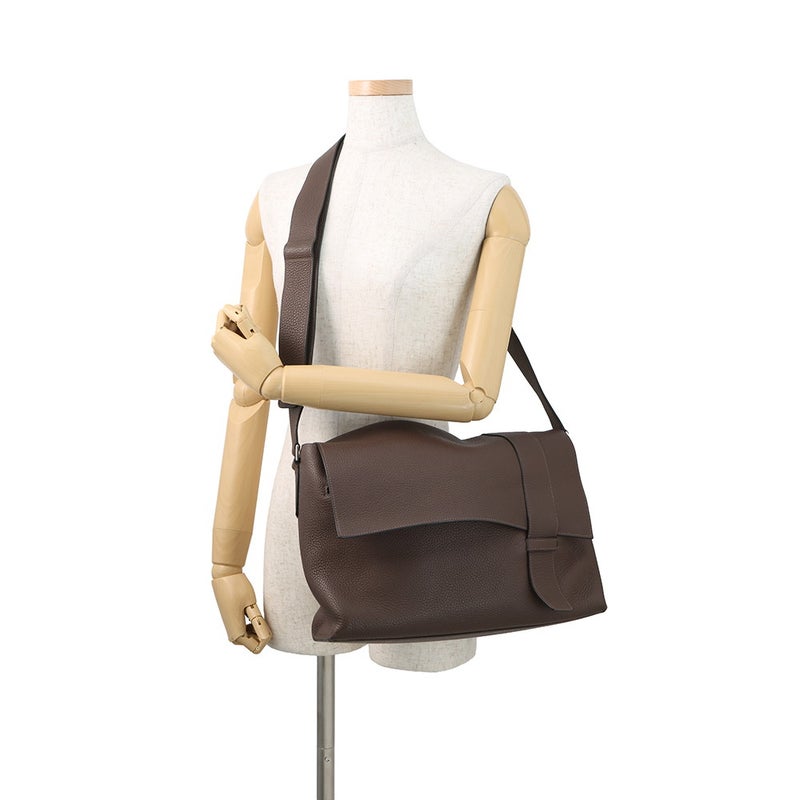 エルメス ショルダーバッグ サック アルフレッド トープ/シルバー金具 トリヨンクレマンス R刻印