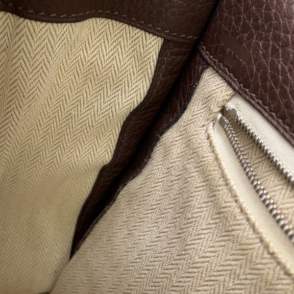 エルメス ショルダーバッグ サック アルフレッド トープ/シルバー金具 トリヨンクレマンス R刻印