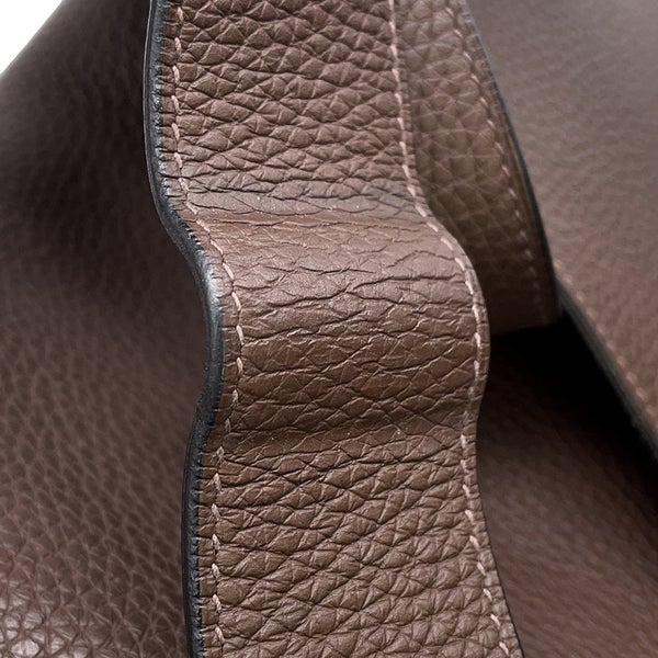 エルメス ショルダーバッグ サック アルフレッド トープ/シルバー金具 トリヨンクレマンス R刻印