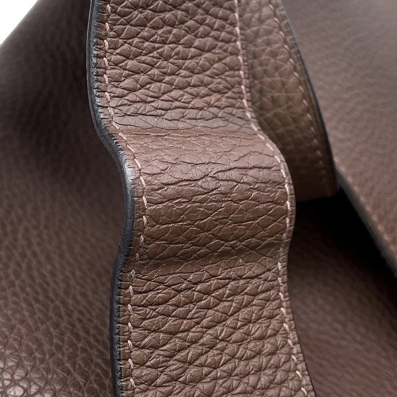 エルメス ショルダーバッグ サック アルフレッド トープ/シルバー金具 トリヨンクレマンス R刻印