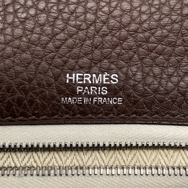 エルメス ショルダーバッグ サック アルフレッド トープ/シルバー金具 トリヨンクレマンス R刻印