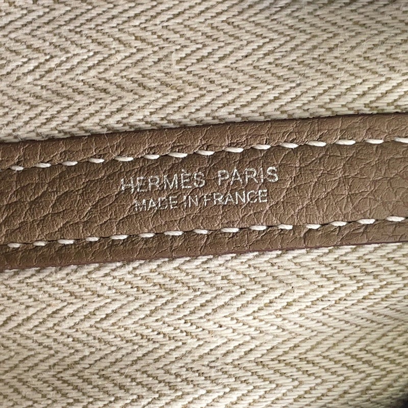 エルメス トートバッグ ガーデンパーティPM エトゥープ/シルバー金具 ネゴンダ C刻印