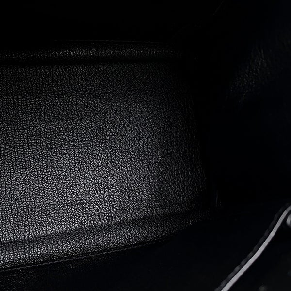 エルメス ハンドバッグ ケリー28 内縫い ブラック/ゴールド金具 トゴ U刻印 ２wayショルダー 黒