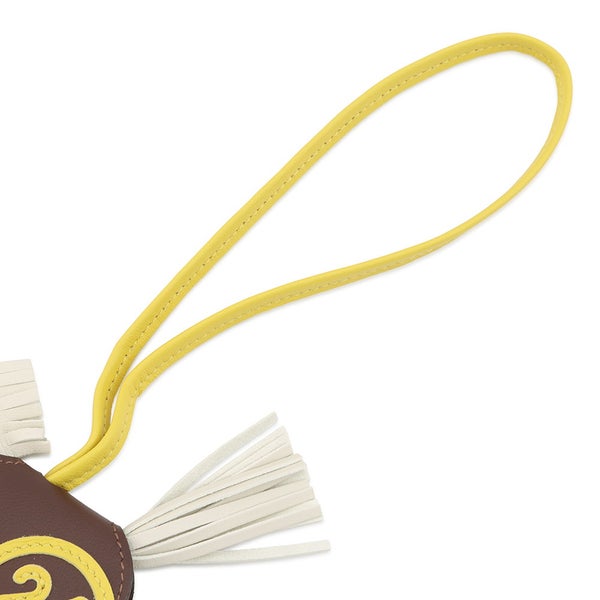 エルメス バッグチャーム ロデオPM ロベオ24 クレ/テール/ジョーヌナプル ラムスキン/スイフト K刻印 HERMES