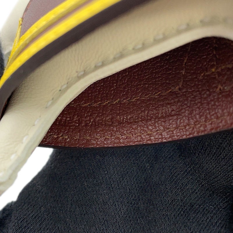 エルメス バッグチャーム ロデオPM ロベオ24 クレ/テール/ジョーヌナプル ラムスキン/スイフト K刻印 HERMES