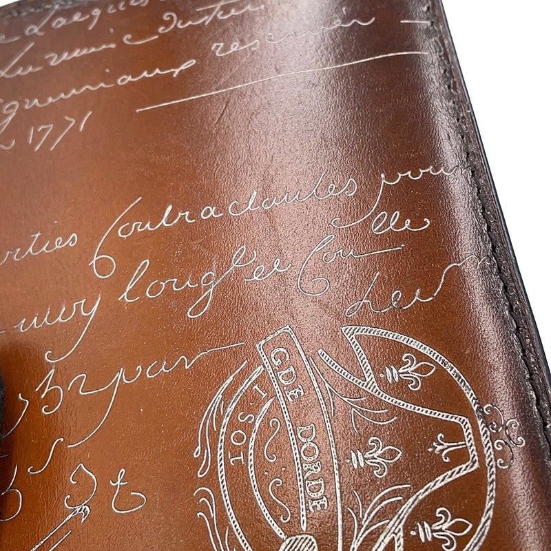 ベルルッティ 長財布 カリグラフィ レザー Berluti メンズ