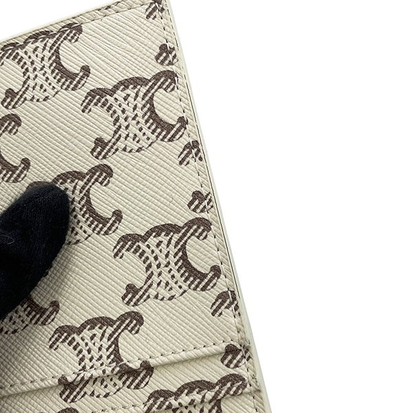 セリーヌ カードケース トリオンフ ジップ付きカードホルダー 10B682EEN CELINE 白