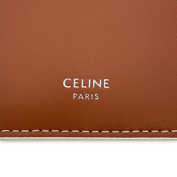セリーヌ カードケース トリオンフ ジップ付きカードホルダー 10B682EEN CELINE 白