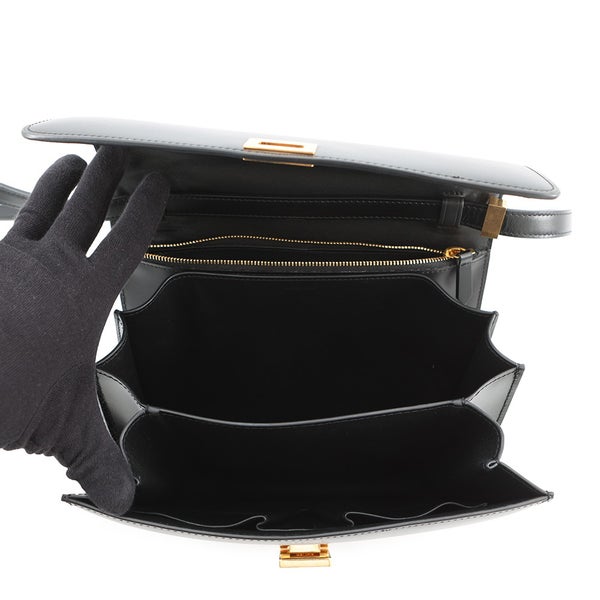 セリーヌ ショルダーバッグ クラシックボックス ミディアム ボックスカーフレザー 189173DLS CELINE 黒