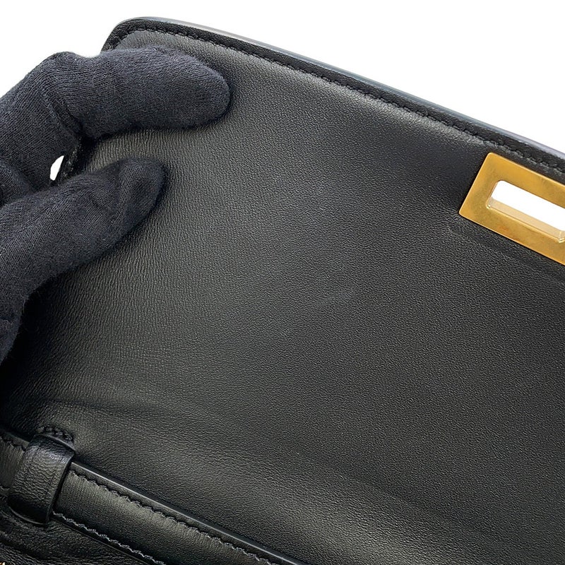 セリーヌ ショルダーバッグ クラシックボックス ミディアム ボックスカーフレザー 189173DLS CELINE 黒