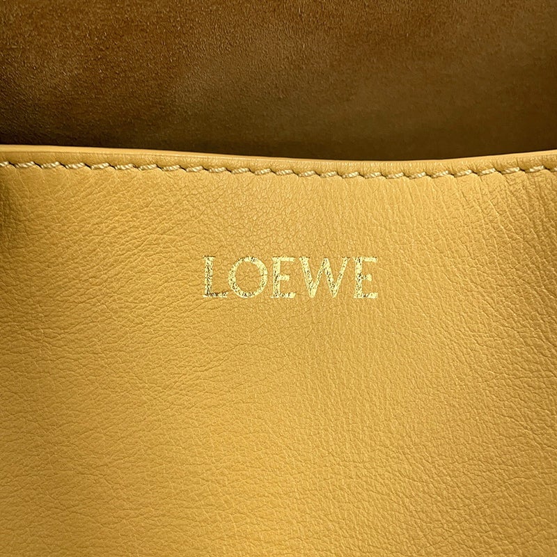 ロエベ トートバッグ パズルフォルドトート ミディアム カーフレザー A779G50X18 LOEWE バイカラー イエロー