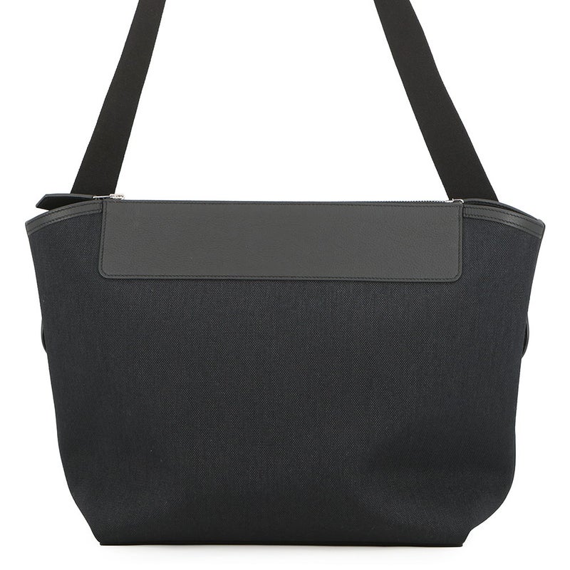 エルメス ショルダーバッグ R.M.S 12H  ブラック/シルバー金具 トワルアッシュ/トリヨン・レガート K刻印 黒