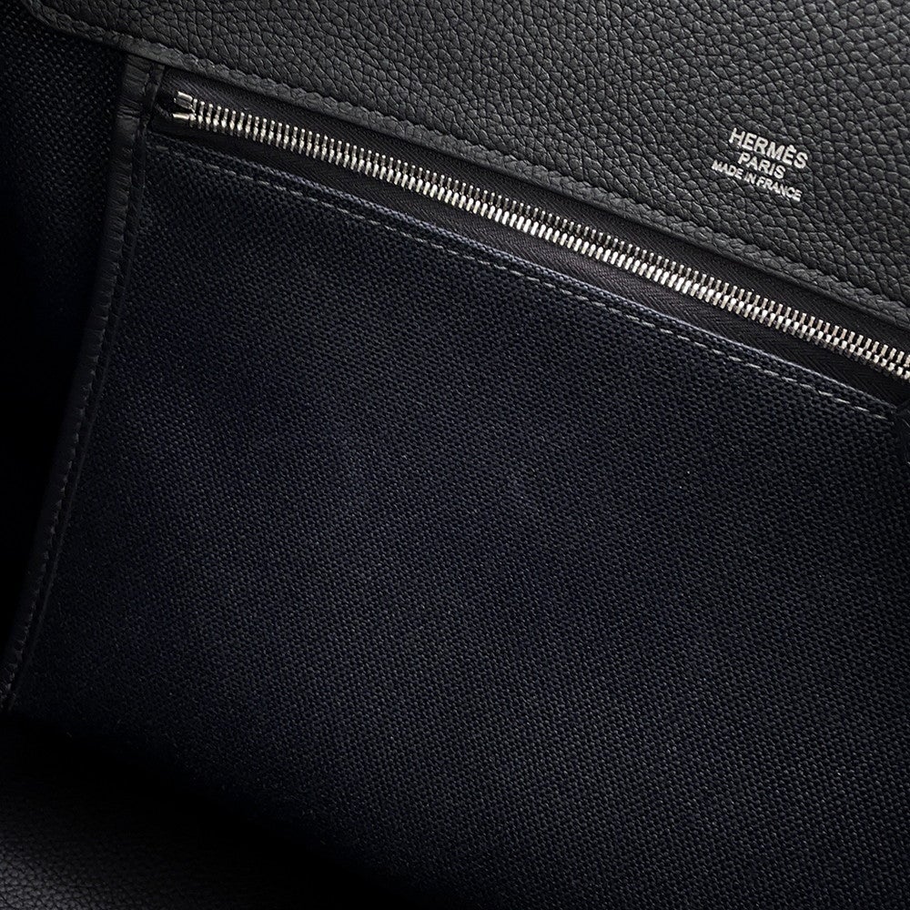 エルメス ショルダーバッグ R.M.S 12H ブラック/シルバー金具 トワル