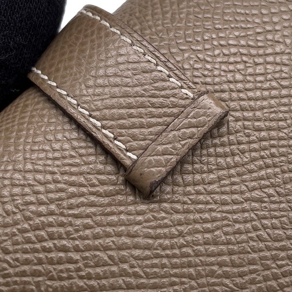 エルメス 三つ折り財布 ベアンコンビネ エトゥープ/ゴールド金具 エプソン B刻印 財布