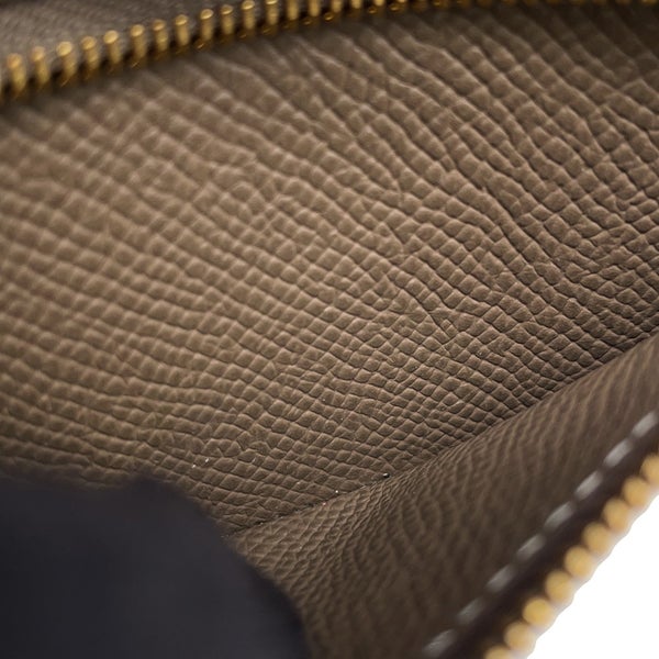 エルメス 三つ折り財布 ベアンコンビネ エトゥープ/ゴールド金具 エプソン B刻印 財布