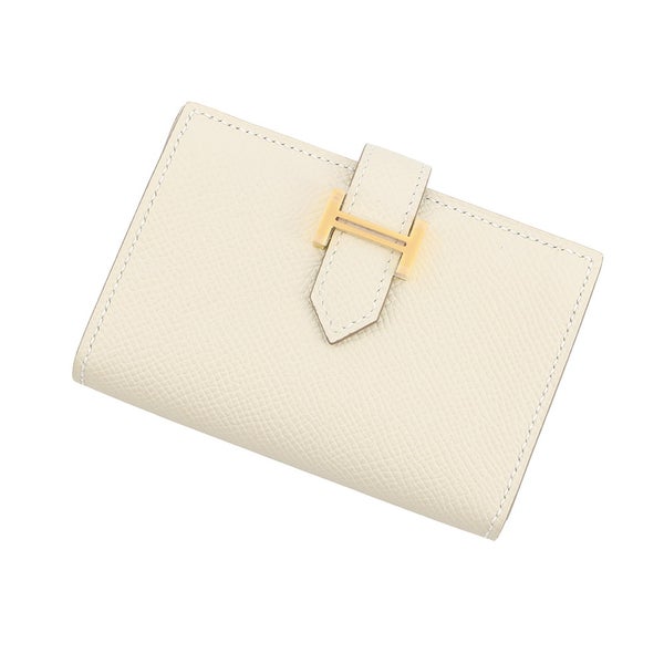 エルメス カードケース ベアン ミニ クレ/ゴールド金具 エプソン W刻印 名刺入れ