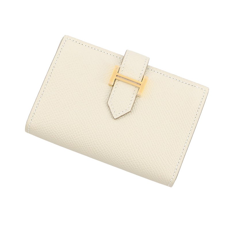 エルメス カードケース ベアン ミニ クレ/ゴールド金具 エプソン W刻印 名刺入れ