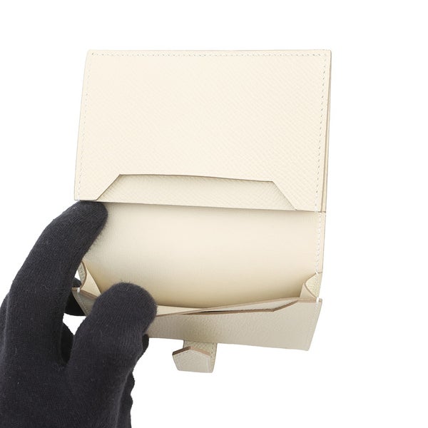 エルメス カードケース ベアン ミニ クレ/ゴールド金具 エプソン W刻印 名刺入れ