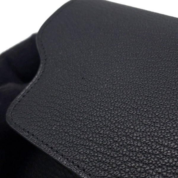 エルメス 財布 ロウリス ルリ スリム ブラック/ゴールド金具 シェブルミゾル B刻印 財布 黒