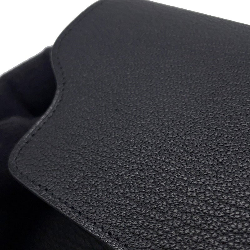 エルメス 財布 ロウリス ルリ スリム ブラック/ゴールド金具 シェブルミゾル B刻印 財布 黒