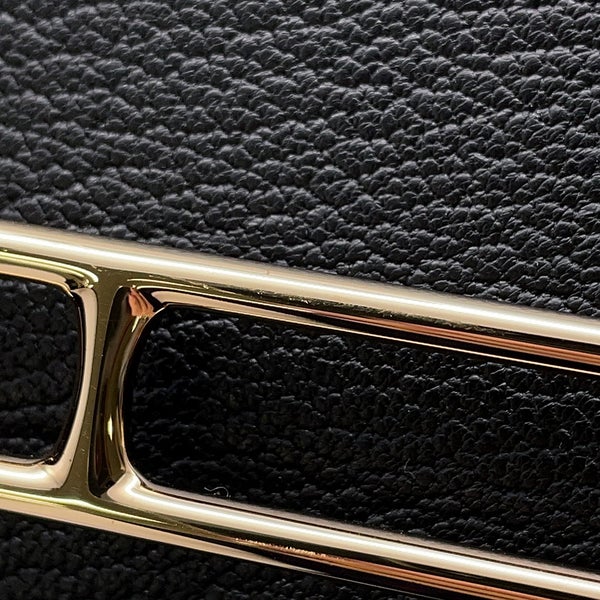 エルメス 財布 ロウリス ルリ スリム ブラック/ゴールド金具 シェブルミゾル B刻印 財布 黒